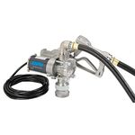 GPI - EZ-8 Fuel Transfer Pump, Manual Shut-Off Nozzle, 8 GPM fuel pump, 10' Hose, Power Cord, Adjustable Suction Pipe, Spin Collar (137100-05)
