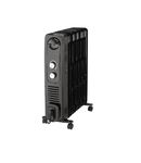 Morphy Richards OFR Room Heater, 9F WAVE FIN Fin 2400 Watts Oil Filled Room Heater with 400W PTC Ceramic Fan Heater, ISI Approved (OFR 9F WAVE FIN Black)