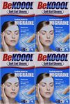 Be Koool Cooling Relief for Migraine, Soft Gel Sheets, 4 Sheets (Pack of 4)