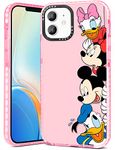 Qerrassa Dishini Family for iPhone 12/12 Pro 6.1" Case Cute Cartoon Character Girly for Girls Kids Boys Phone Cases Cover Fun Kawaii Soft TPU Protective Case for iPhone 12/12 Pro 6.1 Inches