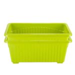 Kraft Seeds by 10Club 14Inch Window Planters/Pots for Plants, Flower Pot Plant Pots Planters Plastic Pots for Plants, Plant Pots for Home Décor Flower Pots for Garden (Pack of of 2, Green)