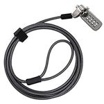 CaLeQi Combination Security Lock Cable for Notebook Laptop Pc Computer Monitor lcd - 2m Cable Black (1pcs)