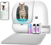 PETKIT 2025 New Upgraded Automatic Cat Litter Box with K3 Smart Spray and Trash Bags, 2.4G WiFi App Control Self-Cleaning Litter Box with Leakproof Litter Pad, Free-Scooping/Safety Protection