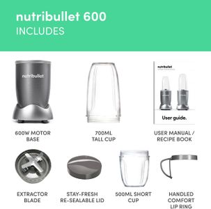 nutribullet 600 Series Blender – 7-Piece Set for Smoothies & Ice