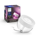 Philips Hue White and Colour Ambiance Iris Gen4 Smart LED Table lamp (Black), Colour Changing, Bluetooth & Zigbee Compatible, Voice Activated with Alexa, Wellbeing Lamp, White