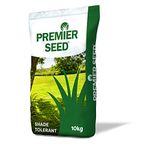Premier Shade & Sun Lawn Seed | Quality Green, Lush & Hardwearing Grass Seed for Low Sun Gardens (10kg) - Covers 300m²