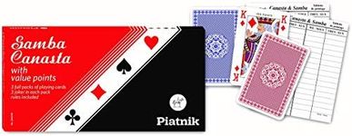 Piatnik Samba Canasta with Value Points Double Deck Playing Cards