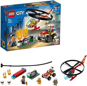 LEGO City Fire Helicopter Response 60248 Firefighter Toy, Fun Building Set for Kids