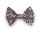 Leopard print dog bow tie (Large)