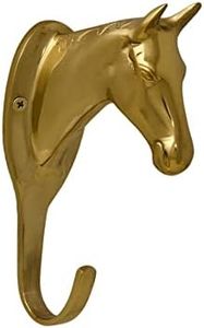 Tack Room Studio Brass Horse Head Hanger (Brass)