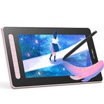 XP-PEN Artist12 2nd Drawing Tablet with Screen Display Computer Graphics Tablets with Battery-Free Stylus, Digital Art Monitor Compatible with Chromebook Mac Windows Android Linux (Innovative X3 Chip) - Pink