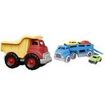 Green Toys Dump Truck + Green Toys Car Carrier Vehicle Set (CCRB-1237)