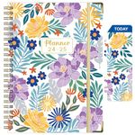 HARDCOVER 2024-2025 Monthly Weekly Planner,Running from July 2024 to June 2025, 8.5x6.5 Inch Academic Agenda Planner, Monthly Tabs, Twin Wire Binding, Thick Paper, Perfect Daily Plans Organizer (F509)