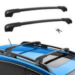 BougeRV Car Roof Rack Cross Bars Compatible with 2014-2023 Forester with Lock, Aluminum Cross Bar for Rooftop Cargo Carrier Luggage Kayak Canoe Bike Snowboard