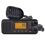 Uniden UM385BK 25 Watt Fixed Mount Marine Vhf Radio, Waterproof IPX4 W/Triple Watch, Dsc, Emergency/Noaa Weather Alert, All Usa/International/Canadian Marine Channels, Memory Channel Scan, Black