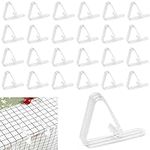 24Pcs Table Cloth Holder Clips, Plastic Tablecloth Clips for Outdoor Picnic Tables, Clear Picnic Table Clips for Tablecloth, Table Skirt Clip Table Cover Clips to Hold Down Tablecloth for Party Events