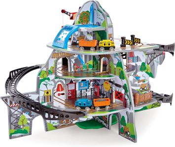 Hape Mighty Mountain Mine Wooden Train Set – Multi-Level Play
