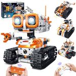 Bouraw Robot Building Kit, App & Remote Control Robot Toys for Kids, 4 in 1 High-Tech Remote Control Building Block Robot, Creative Gift for Aged 6 7 8 9 10 11 12+ Kids Boys & Girls