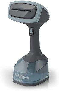 Black & Decker HGS200C Advanced Handheld Fabric Steamer, with 3 Steaming Attachments, & 2 Steaming Functions, Auto Shutoff Clothing Steamer, Blue/Grey