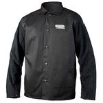 Lincoln Electric K3106 M Traditional Split Leather Sleeved Welding Jacket Medium