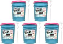 Ultra Fresh Platinum 5 Gallon Spring Fresh Scented Fabric Softener Liquid with Pump for Easy Dispensing for Up to 640 Laundry Loads (5 Pack)