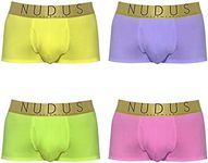 NUDUS Men’s Trunk Underwear With Pouch - Multicolor Pack Of 4 Box - Sexy