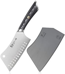 Cangshan NAKA Series 6-inch Meat Cleaver with Sheath, Forged Swedish 14C28N Steel, 503091