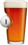 BenShot Pint Glass with Real Golf B