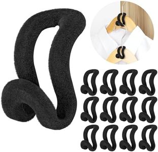Clothes Hanger Connector Hooks, 60 Pcs Heavy Duty Velvet Clothes Hangers with Cascading Hook, Space Saver Mini Cascading Hangers for Clothes, Closet(Black)