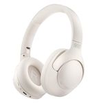 QCY H3 ANC Bluetooth Headphones Over Ear, Active Noise Cancelling Bluetooth 5.4 Headphones with Microphones, Hi-Res Audio Sound, Multipoint Connection, 60H Playback, Custom EQ via App(White)