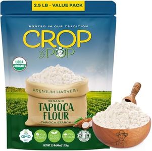 CROP BY POP - Organic Tapioca Starch, (40 Oz - 2.5 LB) USDA Organic & Non GMO Certified - Plant Based, Vegan, Kosher