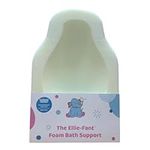 Ellie-Fant Baby Bath Foam Support Mat – Skid Proof & Antibacterial Sponge Cushion Seat Aid to Support Newborn Infant’s Head, Shoulders and Back During Bathing