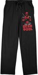 Bioworld Marvel Comics Deadpool Costume Print Men's Sleep Pajama Pants | X-Large