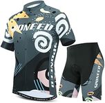 sponeed Mens Bike Jersey Shorts Set