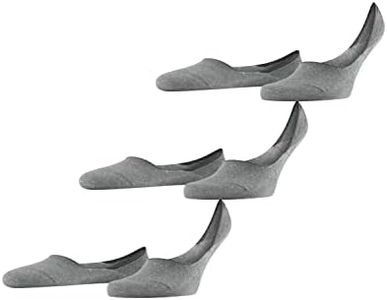 FALKE Men's Step Cotton No Show Socks, Light, 11-12