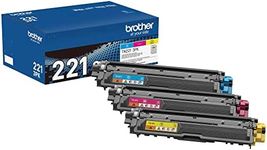 Brother Genuine Standard-Yield Toner Cartridge Three Pack TN221 3PK -Includes one Cartridge Each of Cyan, Magenta & Yellow Toner, Standard Yield (TN2213PK), Cyan, Magenta, Yellow