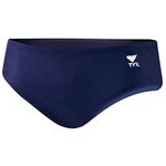 TYR Sport Men's Solid Racer Swim Suit (Navy, 34)