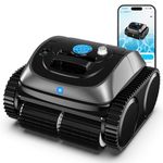 WYBOT C1 Robotic Pool Vacuum for Inground Pools, 150min Runtime Cordless Pool Cleaner up to 1,614Sq.ft, Wall & Waterline Cleaning, 4-in-1 Smart Navigation, App Support