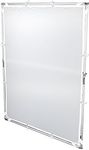 Pro Studio Solutions 140cm x 200cm (55.25in x 78.75in) Sun Scrim - Collapsible Frame Diffusion & Silver/White Reflector Kit with Handle and Carry Bag