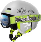 OutdoorMaster Kids Ski Helmet and G