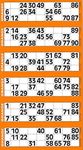 Thomas & Anca Club Supplies Ltd 600 Bingo Tickets - Pad of Orange 6 to View Flyers Large Clear Jumbo Numbering