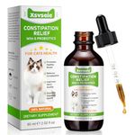 FuzzyUp Constipation Relief for Cat, 100% Natural Cat Constipation Treatment with 6 Probiotics for Cats Stool Softeners, Cats Laxative Constipation Relief, Promotes Digestive & Gut Health, 2.02 fl Oz