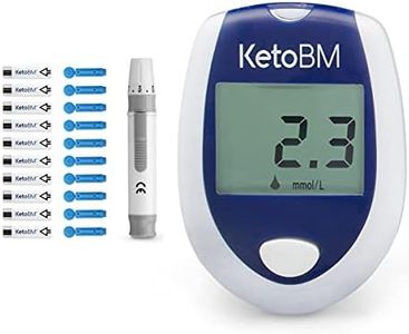 KetoBM Blood Ketone Meter Kit for Keto Diet Testing - Complete Ketone Test Kit with Ketone Monitor, Keto Strips, Lancing Device & Lancets