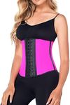 Ann Chery Corset Waist Trainer for Women’s Weight Loss - Colombian Waist Cincher - 2 Hook Latex Body Shaper - Edition 2026, Pink, XX-Large