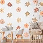 6 Sheets Daisy Wall Decals White Fl
