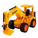 NIJEK STORE 5 Channel Remote Control Excavator Toy 360° Degree Rotate Bulldozer Construction Vehicle Battery Operated Powered Electric Monster Truck for Kids (Multicolor)