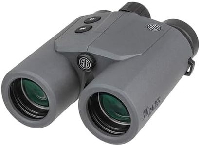 SIG SAUER Hunting Targeting Precise Versatile Anti-Reflection Illuminated Display Canyon 10x42mm Laser Rangefinding Binoculars, Gray