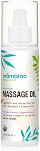 Mambino Organics Massage Baby Oil – Organic, Nourishing with Egyptian Calendula, Chamomile & Lavender – Gentle for After-Bath Relaxing – Cruelty-Free Baby Oils for Baby & Kids, 5 fl oz
