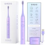 Ordo Sonic+ Electric Toothbrush for Adults, Advanced Tech, 4 Brushing Modes, Fast Rechargeable, Sonic Toothbrushes Over 4 Weeks Battery Life, Silicone Polishing Element, USB Charger, Pearl Violet