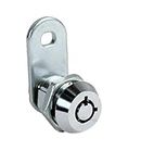 Tubular Cam Lock Cylinder and Chrome Finish, Keyed Alike with 2 Keys, for Cabinet Lock Secure Important Files and Drawers (1 Pack)